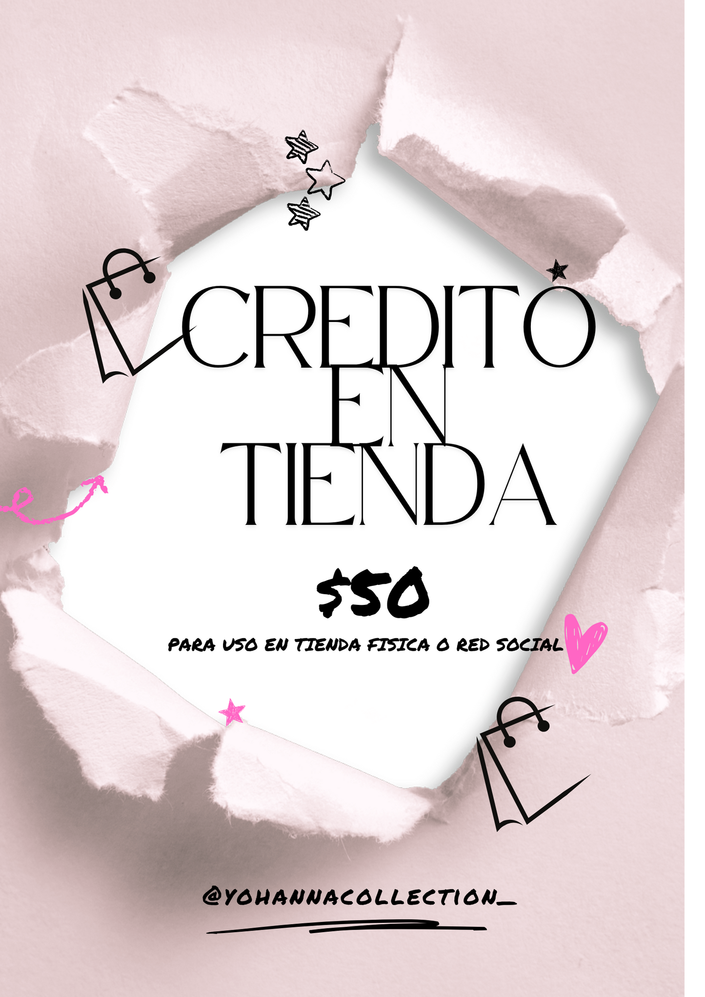 Crédito en Tienda $50