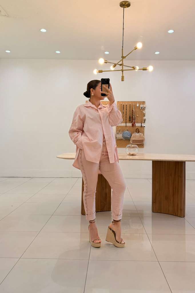 Blusa Floral de Manga Larga